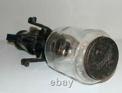 Arcade Crystal Wall Mount Coffee Grinder Hank Crank Vintage Antique