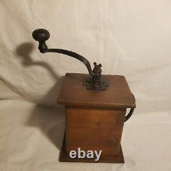 Arcade Imperial Coffee Grinder Cast Iron Handle & Crank With Label Antique 1800s