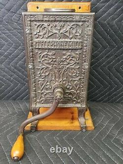 Arcade Mfg Telephone Grinder Coffee Mill Antique 1890s