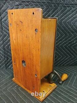 Arcade Mfg Telephone Grinder Coffee Mill Antique 1890s