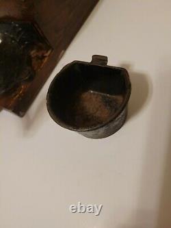 Arcade X Ray Antique Wall Mount Coffee Grinder Cast Iron Glass Front