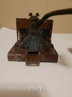 Arcade X Ray Antique Wall Mount Coffee Grinder Cast Iron Glass Front