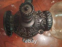Beautiful Antique Arcade Crystal #3 Wall Mount Coffee Grinder Cast Iron Complete