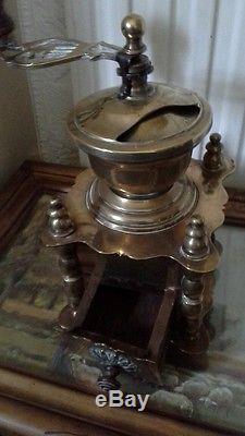 Brass vintage coffee grinder