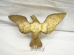 Bronze/Brass Flying Eagle Finial Coffee Grinder Flag Pole Staff Topper Figure A