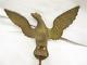 Bronze/Brass Flying Eagle Finial Coffee Grinder Flag Pole Staff Topper Figure B