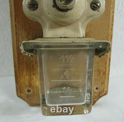 CA Lehnartz Porcelain Coffee Grinder Wall Mount Antique 20s 30s Retro decor