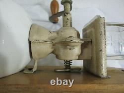 CA Lehnartz Porcelain Coffee Grinder Wall Mount Antique 20s 30s Retro decor