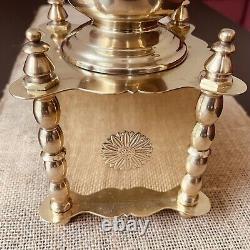 Charming Vintage Brass Coffee Grinder, Handcrafted, France, Mid-20th Century