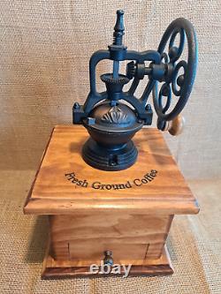 Coffee Grinder, Mill, Beautifully Engraved, Hand Crafted