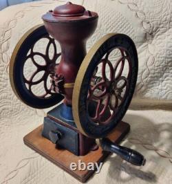 Coffee Mill Star Coffee Rare Item Antique Cast Iron Manual Coffee Mill