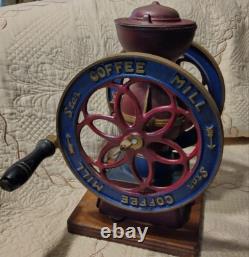 Coffee Mill Star Coffee Rare Item Antique Cast Iron Manual Coffee Mill