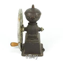 Coffee grinder Antique Original MJF Patentado cast iron single wheel mill Spain