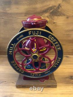 Coffee mill, FUJI, manual type, cast iron, antique, vintage, large, from Japan