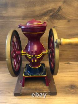 Coffee mill, FUJI, manual type, cast iron, antique, vintage, large, from Japan