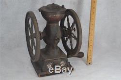 Coffee mill grinder Landers Frary Clark #20 wheel 8.5 New Britain antique