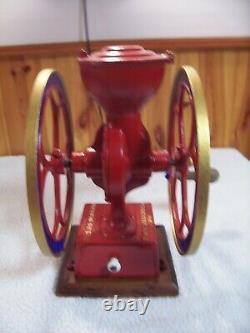 Coles No. 2 two wheel coffee grinder/Very good cond. /Recently refurbished