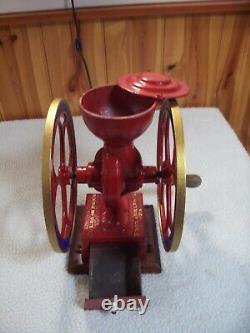 Coles No. 2 two wheel coffee grinder/Very good cond. /Recently refurbished