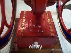 Coles No. 2 two wheel coffee grinder/Very good cond. /Recently refurbished