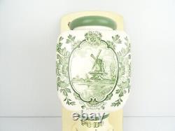 Dutch Delft Wall Coffee Mill PeDe Grinder Retro Vintage Green (Zassenhaus era)