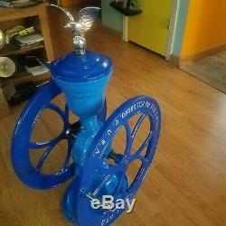 EARLY antique 2 WHEEL COFFEE GRINDER MILL restored works