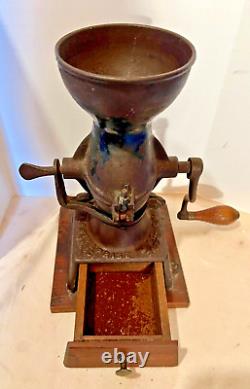 ENTERPRISE Antique Cast Iron Coffee Grinder MFG CO. Philadelphia