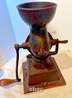 ENTERPRISE Antique Cast Iron Coffee Grinder MFG CO. Philadelphia