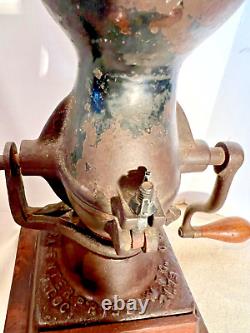 ENTERPRISE Antique Cast Iron Coffee Grinder MFG CO. Philadelphia