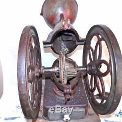 ENTERPRISE Coffee Grinder Antique 15 Tall 1870's Patents Cast Iron