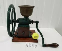 ERLY COFFEE GRINDER PEUGEOT FRERES MODEL C2 late 1800's BRASS HOPPER FRANCE