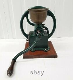 ERLY COFFEE GRINDER PEUGEOT FRERES MODEL C2 late 1800's BRASS HOPPER FRANCE