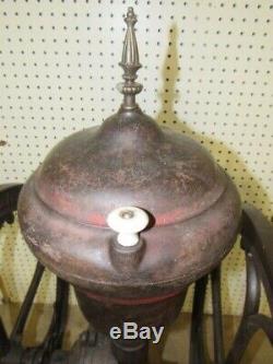 Elgin National Double Wheel Coffee Mill Grinder Cast Iron Antique