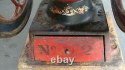 Enterprise No. 2 coffee mill, working, original paint & decals