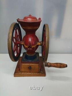 FUJI Coffee Mill Iron Coffee Grinder Antique Vintege #1