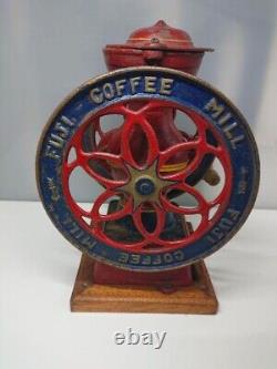 FUJI Coffee Mill Iron Coffee Grinder Antique Vintege #1