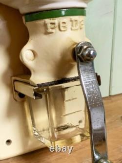 GERMAN ANTIQUE PeDe Dienes Wall-Mount Coffee Grinder Manual Mill Vintage Decor