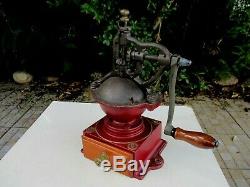 Genuine Antique or Vintage Rare French FB Nº 0 Hand Crank Coffee Grinder Mill