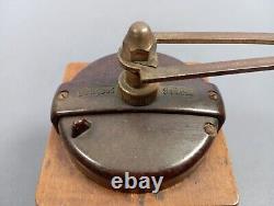 Geugeot Frères Wooden Coffee Grinder Patented Made In France Vintage 1960