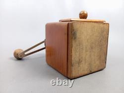 Geugeot Frères Wooden Coffee Grinder Patented Made In France Vintage 1960