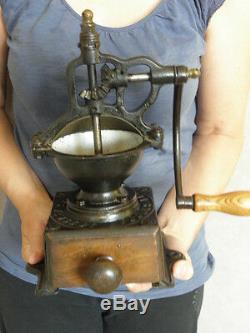 Grinder antique RETRO Coffee iron peugeot old crank Kaffee caffè machine MILL