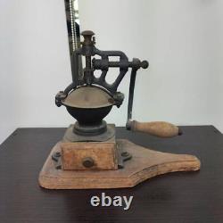 Ground Coffee Mill Wooden Retro Antique Manual Interior