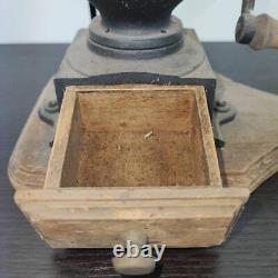 Ground Coffee Mill Wooden Retro Antique Manual Interior