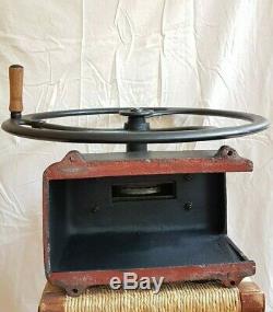Huge Antique Industrial Balance Wheel Coffee Grinder Emmericher Maschinenfabrik