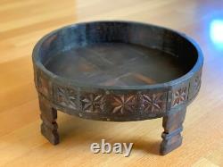 Indian Carved Grinder Chakki Tablerare Vintage Originalhandcraftedlarge Size