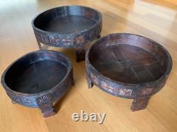 Indian Carved Grinder Chakki Tablerare Vintage Originalhandcraftedlarge Size