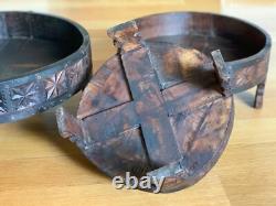 Indian Carved Grinder Chakki Tablerare Vintage Originalhandcraftedlarge Size