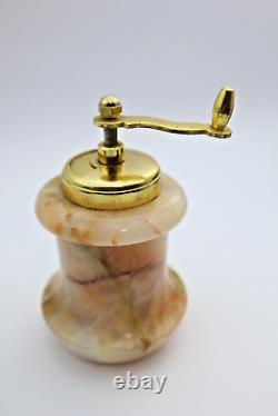 Italy Vintage Italian antique ceramic porcelain coffee spice grinder works great