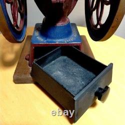 Japan Coffee Machine STAR COFFEE MILL Antique Cast Iron Coffee Grinder Mill