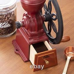 Kalita Kalita Coffee Mill Casted Handminded Diamyl Red N #42137 Antique Coffee