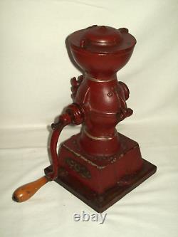 L@@K Landers Frary & Clark Antique Cast Iron Hand Crank Coffee Grinder Mill